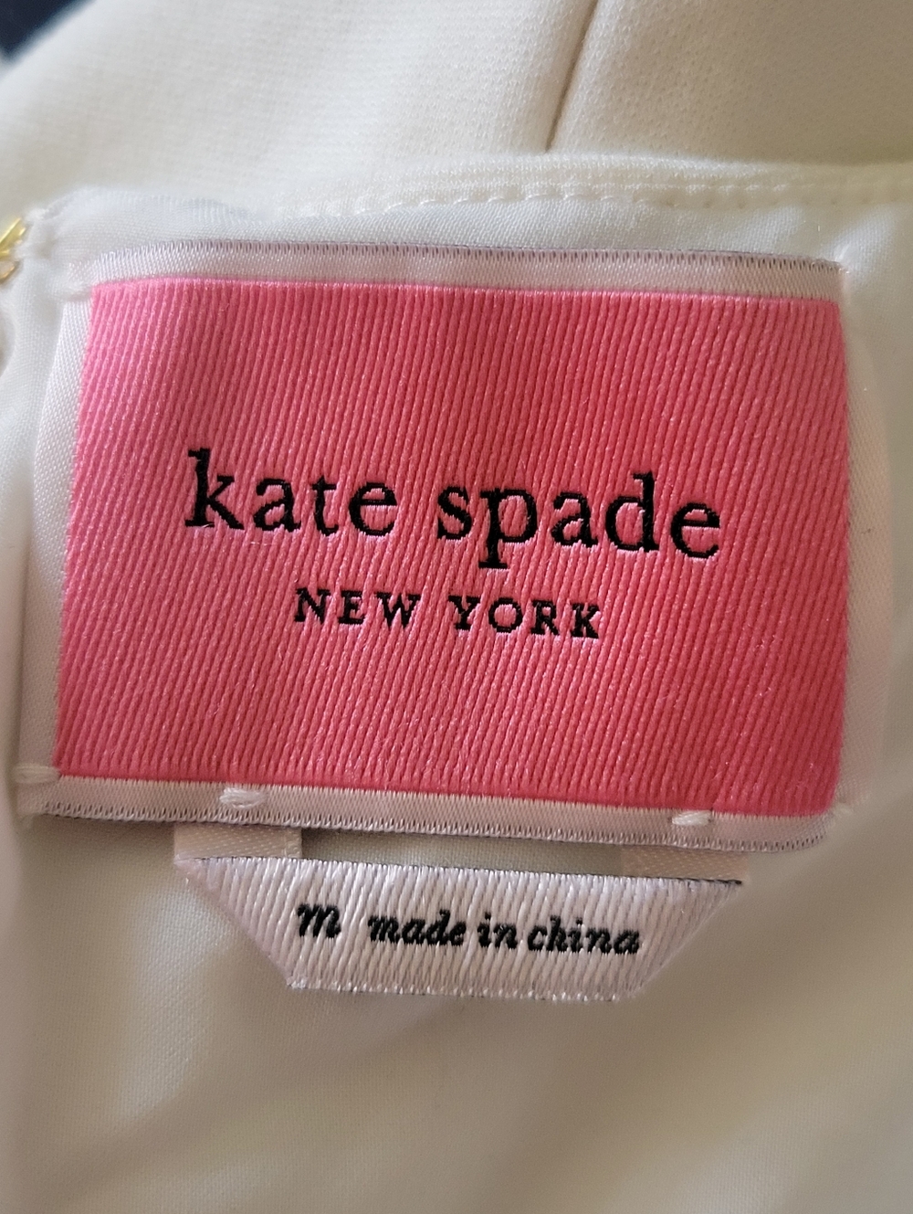 Kate Spade New York Striped Ponte A Line Dress Black & White + Pockets Classic M - Picture 11 of 14
